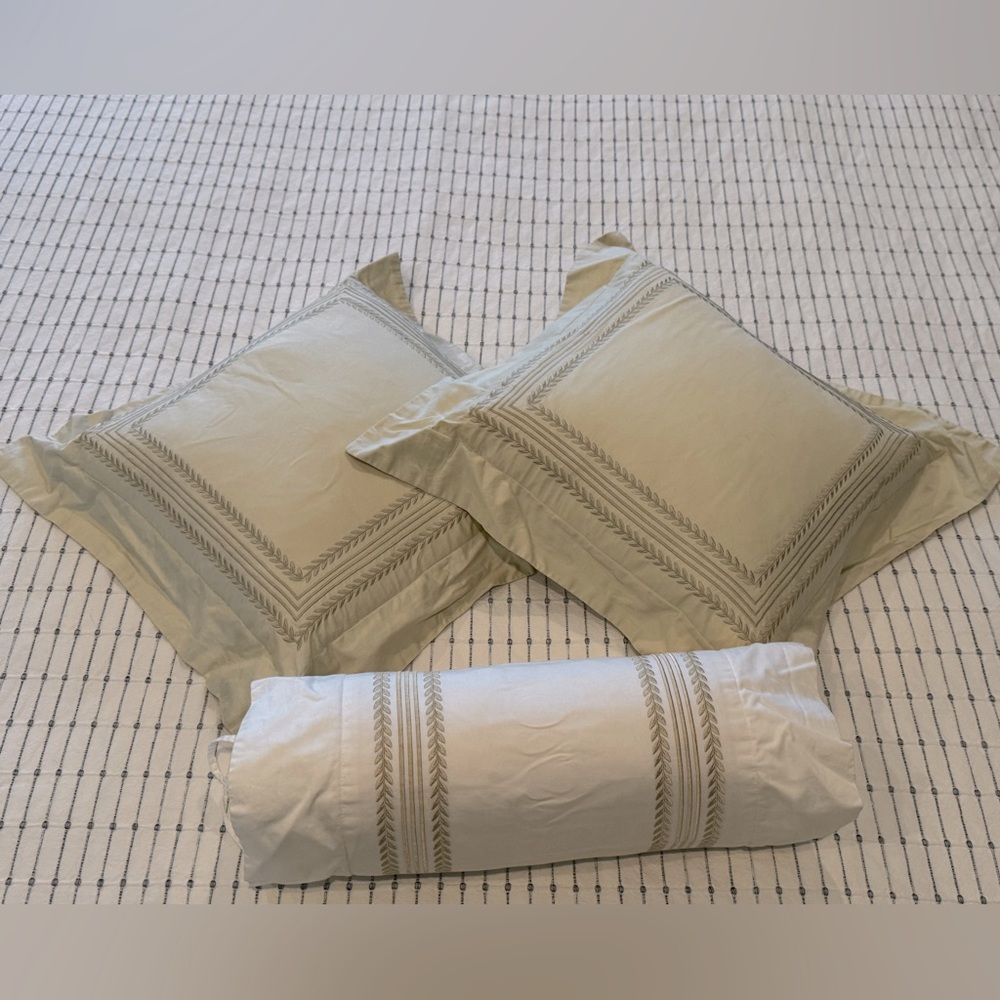 Court of Versailles Caprice Standard Set of 3  Down Throw Pillows in Haze (?)